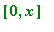 [0, x]