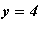 y = 4