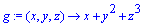 g := (x, y, z) -> x+y^2+z^3