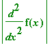 abs(diff(f(x),`$`(x,2)))