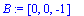 B := vector([0, 0, -1])