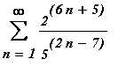 sum(2^(6*n+5)/(5^(2*n-7)),n = 1 .. infinity)