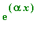 exp(alpha*x)