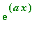 exp(a*x)