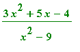 (3*x^2+5*x-4)/(x^2-9)