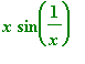 x*sin(1/x)