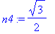 n4 := 1/2*3^(1/2)