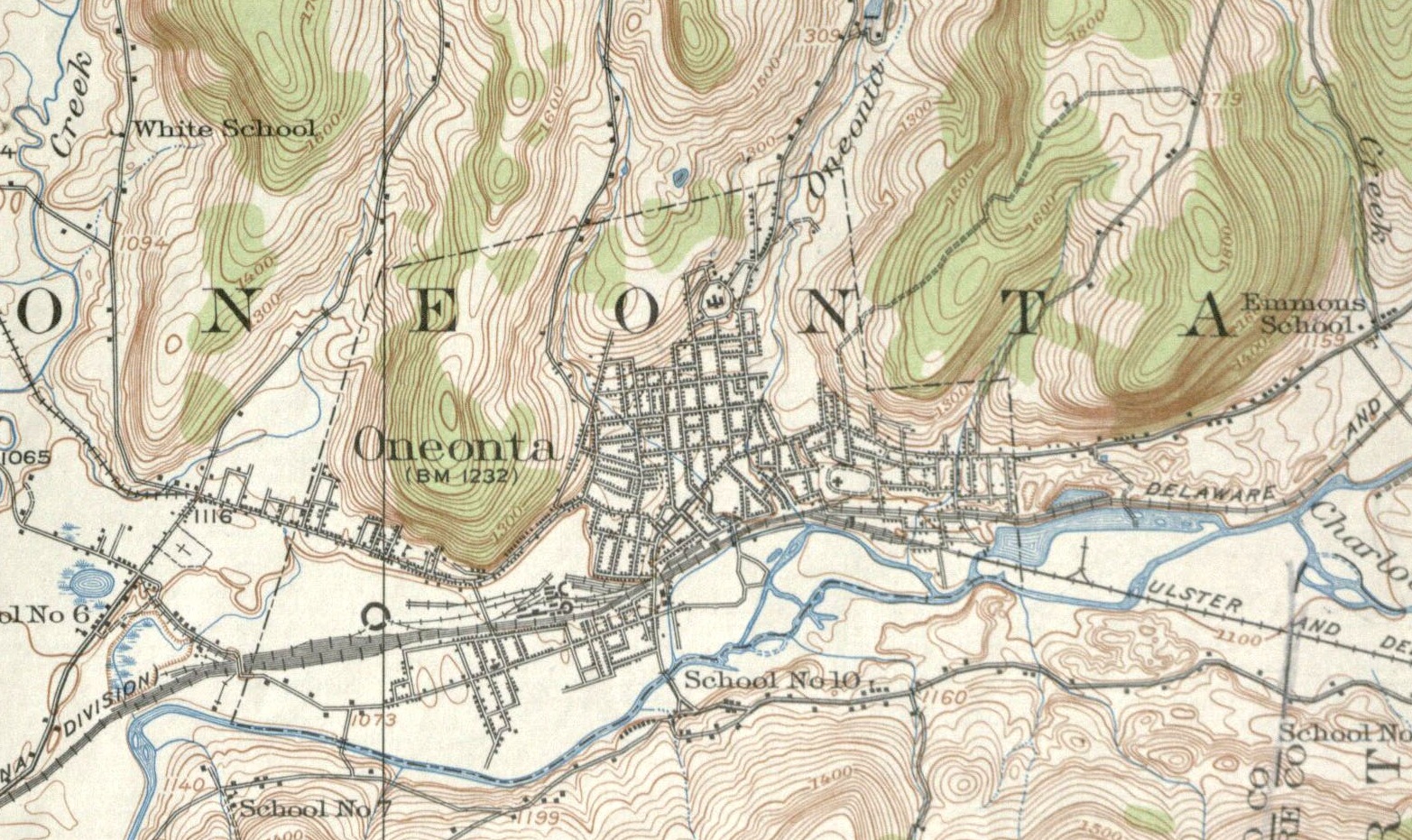 Classic USGS Huntington New York 7.5'x7.5' Topo Map – MyTopo Map Store
