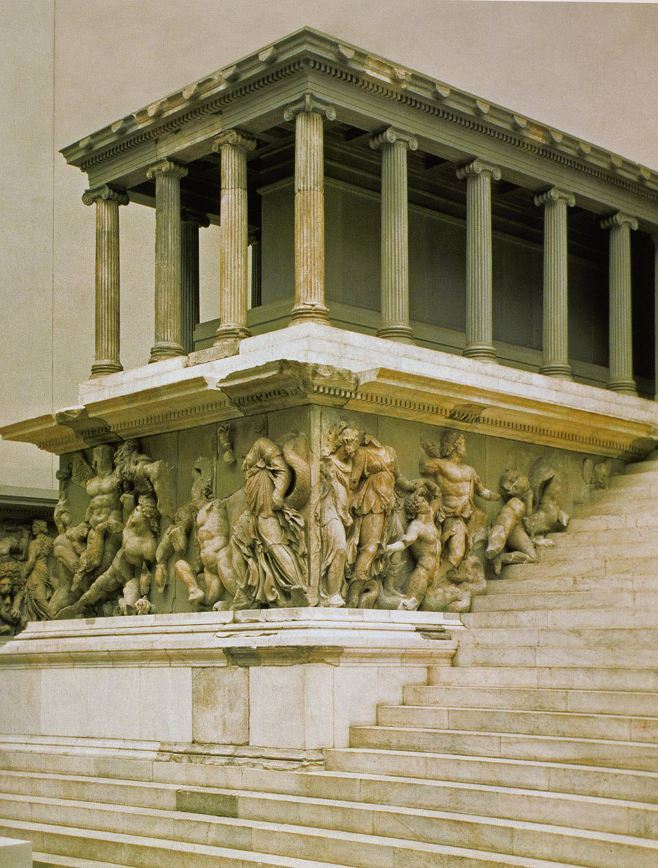 great altar of zeus and athena at pergamon