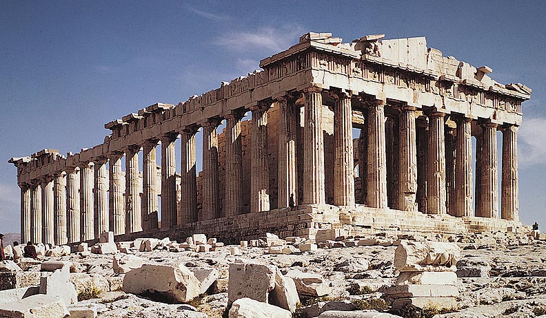 parthenon reconstruction before and after