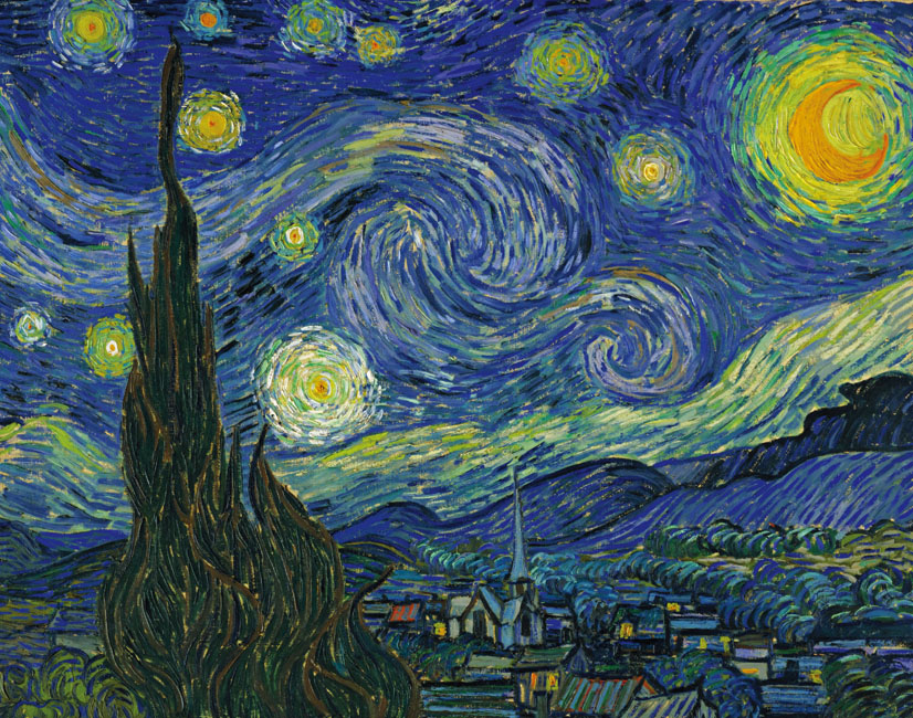 Van Gogh, Starry Night, 1889.