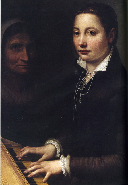 Portrait of the Artist's Sisters Playing Chess by ANGUISSOLA