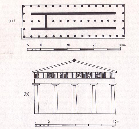 roman architecture plans. Temple 630-610 BC , Plan,