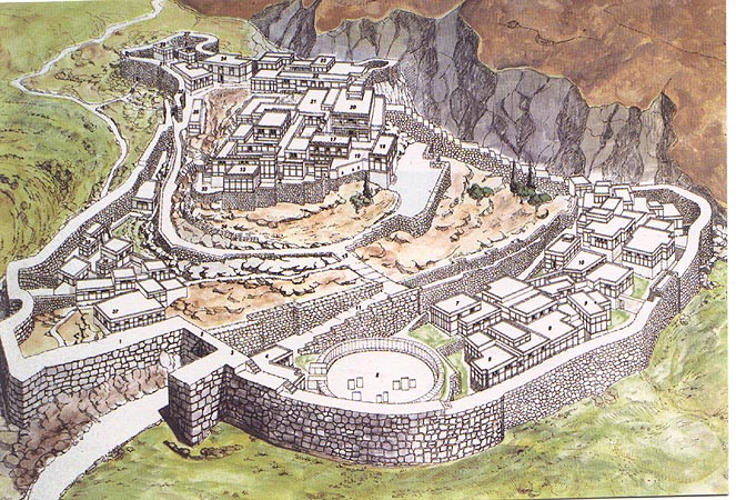 Aerial view of Mycenae