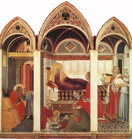 Pietro Lorenzetti Birth Of The Virgin. Pietro Lorenzetti, Birth of