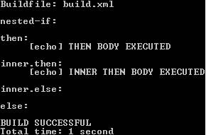 Output produced when ant is ran with fileone and filetwo both available