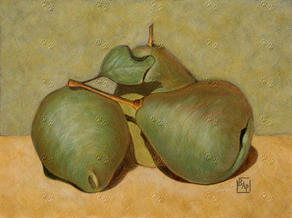 01. Pears 2 (Egg Tempera)