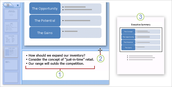 add speaker notes