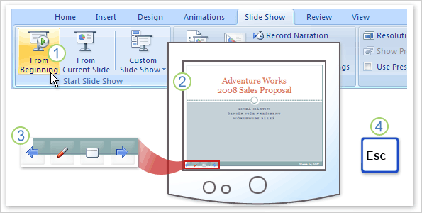 preview a presentation